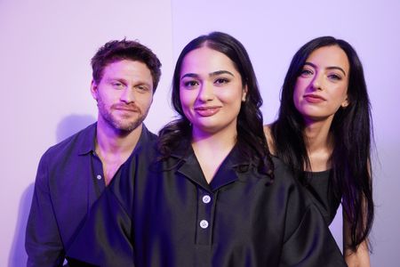 Cazzie David, Jon Rudnitsky, and Elisa Kalani at an event for I Love You Forever (2024)