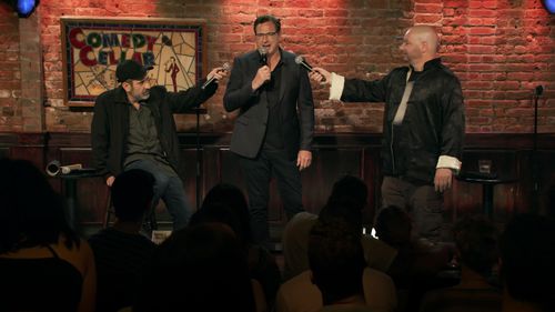 Dave Attell, Jeffrey Ross, and Bob Saget in Bumping Mics with Jeff Ross & Dave Attell (2018)