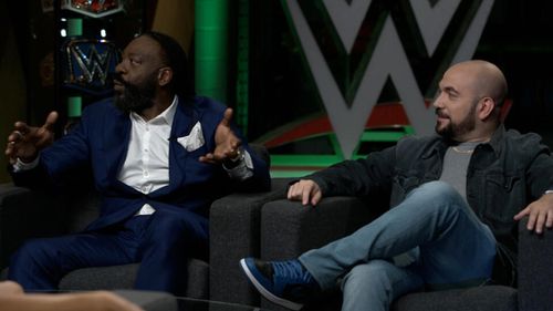 Booker Huffman and Peter Rosenberg in WWE Smack Talk: Episode #1.3 (2022)
