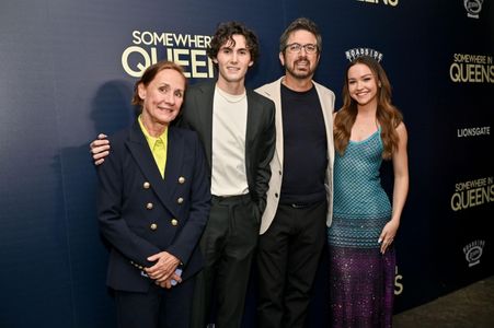 Ray Romano, Laurie Metcalf, Jacob Ward, and Sadie Stanley in Somewhere in Queens (2022)