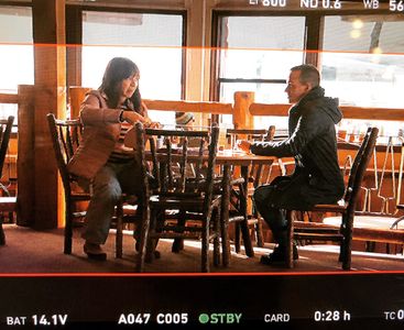 Maya Rudolph and Stef Nico filming in Big Bear CA (2018).
