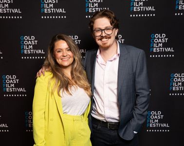 Adrian Powers and Caera Bradshaw at the Gold Coast Film Festival World Premiere of 'Dive Club'