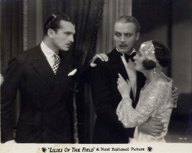 Ralph Forbes, Corinne Griffith, and John Loder in Lilies of the Field (1929)