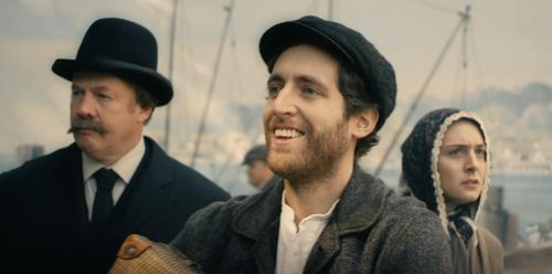 Michael Coleman, Thomas Middleditch, and Maria Blasucci in Drunk History (2013)