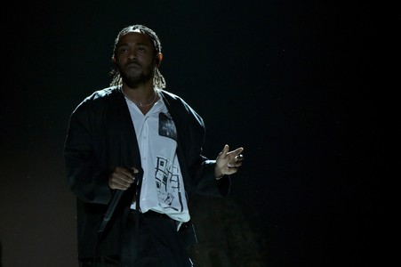 Kendrick Lamar at an event for The 60th Annual Grammy Awards (2018)