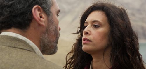 Angie Cepeda and Salvador del Solar in The Vanished Elephant (2014)