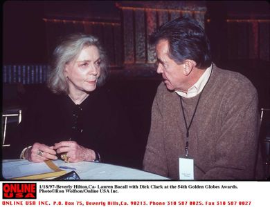 Lauren Bacall and Dick Clark at an event for 54th Golden Globe Awards (1997)