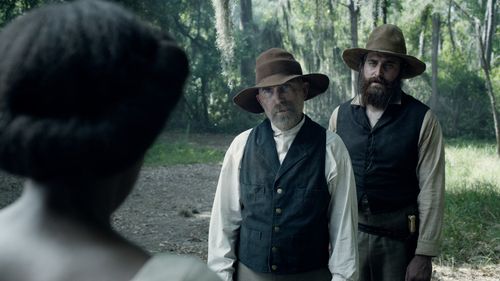 Jackie Earle Haley, Armie Hammer, and Ryan Mulkay in The Birth of a Nation (2016)