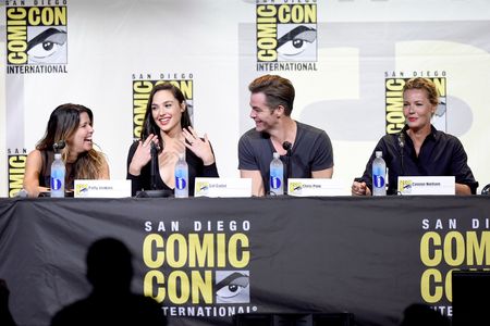 Connie Nielsen, Patty Jenkins, Chris Pine, and Gal Gadot at an event for Wonder Woman (2017)