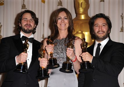 Kathryn Bigelow, Greg Shapiro, and Mark Boal at an event for The 82nd Annual Academy Awards (2010)
