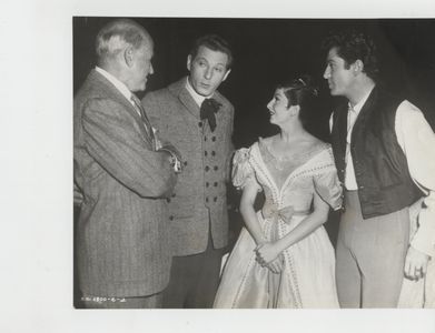 Danny Kaye, Samuel Goldwyn, Farley Granger, and Zizi Jeanmaire in Hans Christian Andersen (1952)