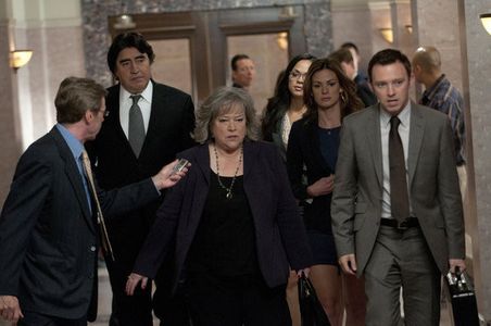 Alfred Molina, Kathy Bates, Daisy Betts, and Bethany Sanders in Harry's Law (2011)
