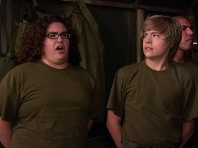 Dylan Sprouse and Matthew Nogues in The Suite Life on Deck (2008)