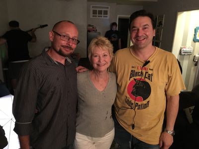 With Ben Demaree and Dee Wallace on the set of OUIJA HOUSE