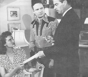 Gene Autry, Tristram Coffin, and Peggy Stewart in Trail to San Antone (1947)