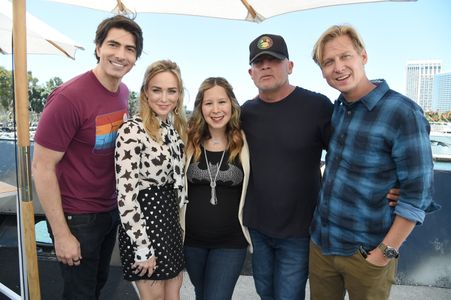 Phil Klemmer, Dominic Purcell, Brandon Routh, Caity Lotz, and Keto Shimizu at an event for IMDb at San Diego Comic-Con (