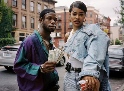 Antwayn Hopper & Teyana Taylor in between takes-A THOUSAND AND ONE (Film, 2023)