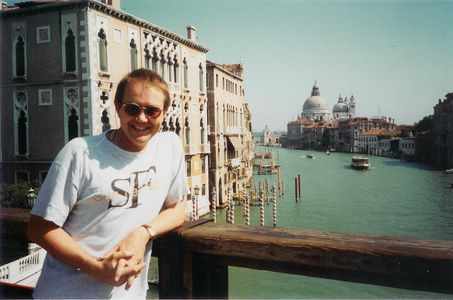 Director JON EAST at the 1999 Venice Film Festival, nominated for the SILVER LION for 'IT CAN BE DONE'.