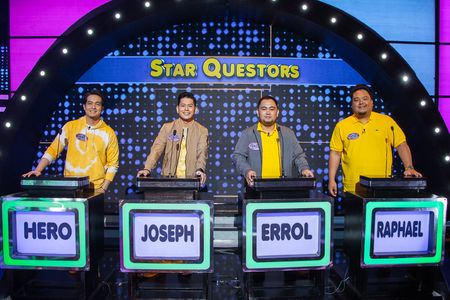 Hero Angeles, Errol Abalayan, Joseph Bitangcol, and Raphael Martinez in Family Feud Philippines (2022)