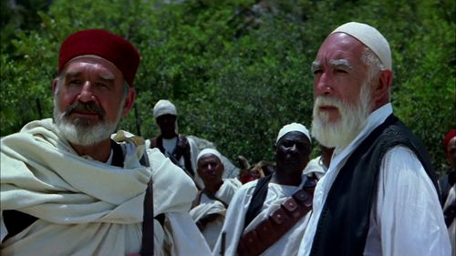 Anthony Quinn and Robert Brown in The Lion of the Desert (1980)