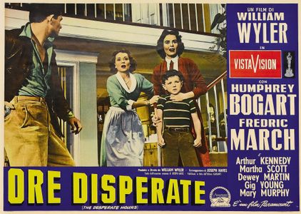 Richard Eyer, Dewey Martin, Mary Murphy, and Martha Scott in The Desperate Hours (1955)