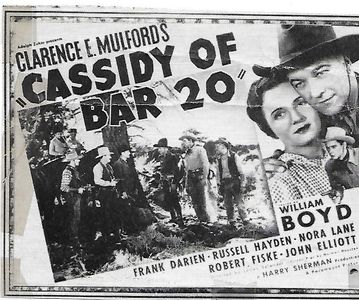 William Boyd, Ed Cassidy, Robert Fiske, Russell Hayden, and Nora Lane in Cassidy of Bar 20 (1938)
