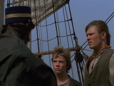Gabriel Byrne, Stian Smestad, and Trond Peter Stamsø Munch in Shipwrecked (1990)