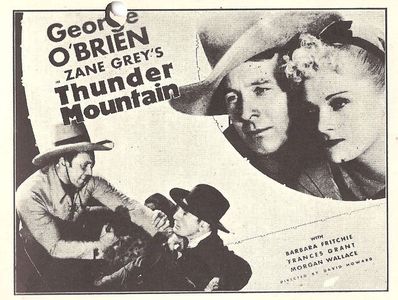 Barbara Fritchie, George O'Brien, and Morgan Wallace in Thunder Mountain (1935)