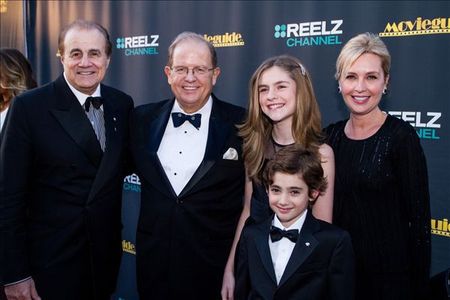 Executive Producer Larry Thompson (L-R),Movieguide Chairman, Dr. Ted Baehr, Taylor Ann Thompson, Trevor Thompson, and K