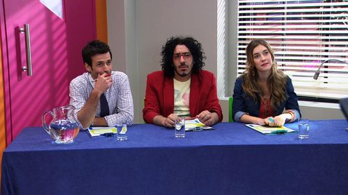 Ezequiel Rodríguez, Pablo Sultani, and Clara Alonso in Violetta (2012)