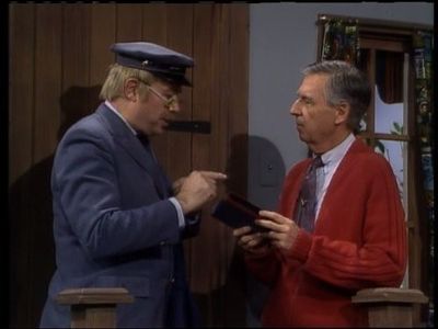 David Newell and Fred Rogers in Mister Rogers' Neighborhood (1968)