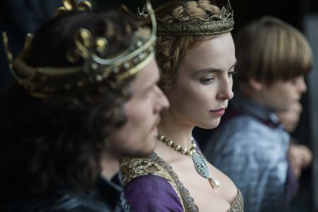 Jodie Comer, Jacob Collins-Levy, and Billy Barratt in The White Princess (2017)
