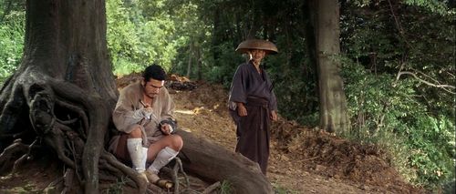 Shintarô Katsu and Kyôsuke Machida in Zatoichi and the Fugitives (1968)