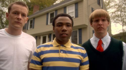 Donald Glover, Dominic Dierkes, and D.C. Pierson in Mystery Team (2009)