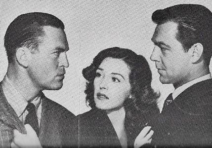 Nancy Kelly, Chester Morris, and Phillip Terry in Double Exposure (1944)