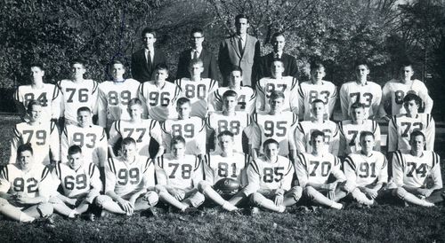 Virginia Episcopal School 1961. Dan Gifford #88. Erskine Bowles #70.