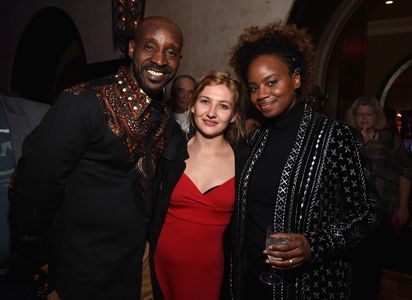 Rob Morgan, Dee Rees, and Samantha Hoefer at an event for Mudbound (2017)