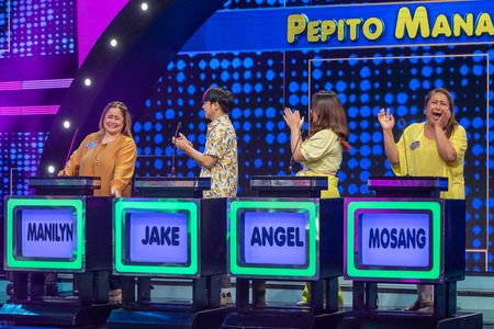 Manilyn Reynes, Mosang, Jake Vargas, and Angel Satsumi in Family Feud Philippines (2022)