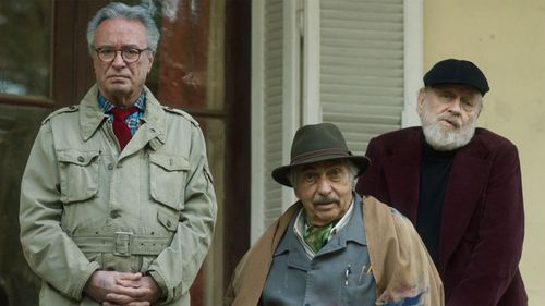 Luis Brandoni, Oscar Martínez, and Marcos Mundstock in The Weasel's Tale (2019)