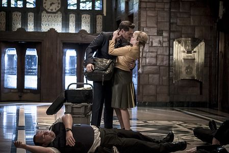 Ashley Rickards and Grey Damon in The Flash (2014)