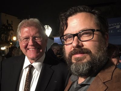 Kelton Jones and Robert Zemeckis at the premier of Mable Mable Tiger Trainer