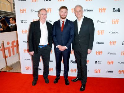 Ian McEwan, Dominic Cooke, and Billy Howle at an event for On Chesil Beach (2017)