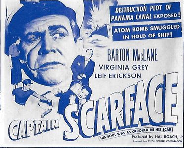 Leif Erickson, Virginia Grey, and Barton MacLane in Captain Scarface (1953)