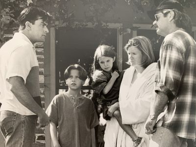 Charlie Sheen, Mare Winningham, Noah Fleiss, Chelsea Russo and Director Craig R. Baxley - Bad Day on the Block