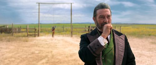 Ciarán Hinds and Chaske Spencer in The English (2022)