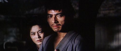 Jôtarô Senba and Eiko Takashiro in Adventures of Zatoichi (1964)