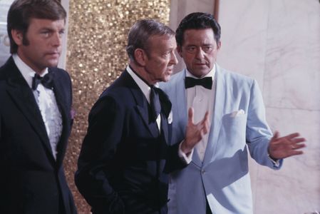 Fred Astaire, Robert Wagner, and Edward Binns in It Takes a Thief (1968)