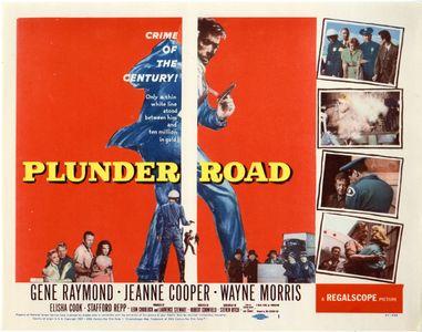 Charles J. Conrad, Jeanne Cooper, Don Garrett, Paul Harber, Nora Hayden, Wayne Morris, and Gene Raymond in Plunder Road 