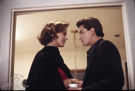Charlie Sheen and Lara Harris in No Man's Land (1987)