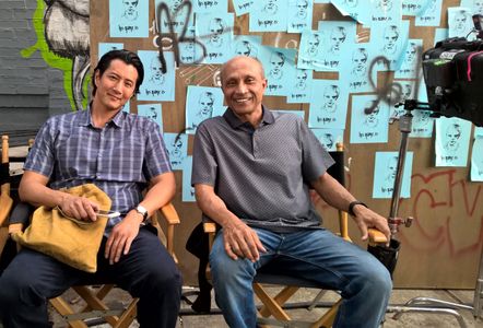 On the set of Falling Water with Will Yun Lee